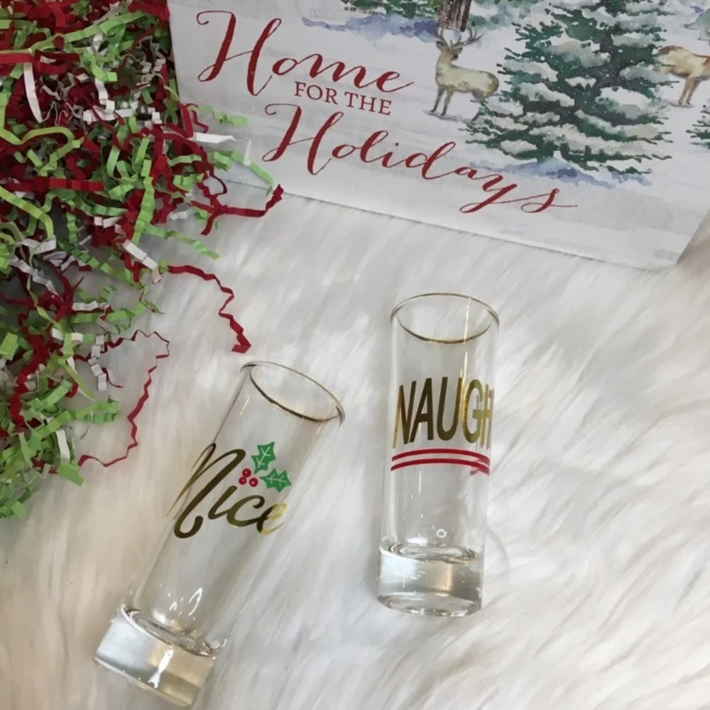 Pottery Barn | Christmas Shot Glasses Set